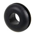 7/8" Groove Dia. Black Vinyl Round Grommet