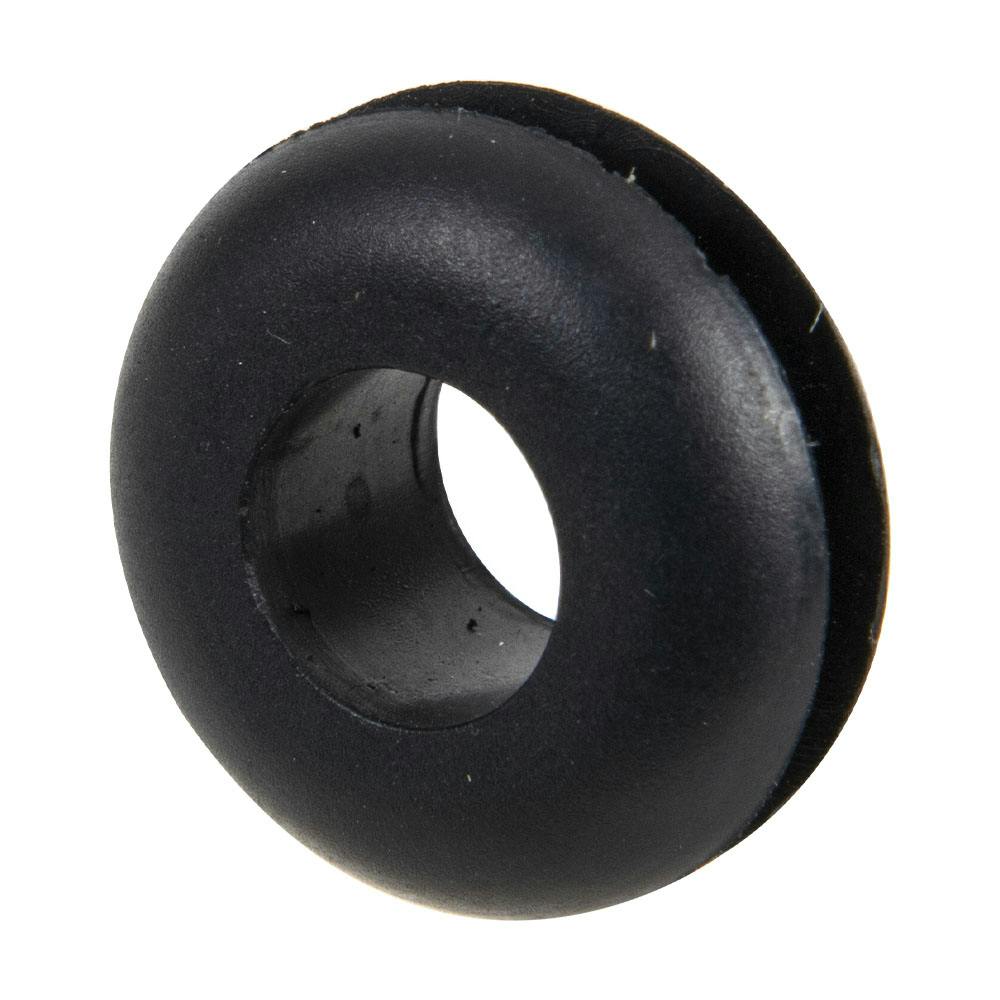 7/8" Groove Dia. Black Vinyl Round Grommet