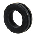 1-3/8" Groove Dia. Black Vinyl Round Grommet