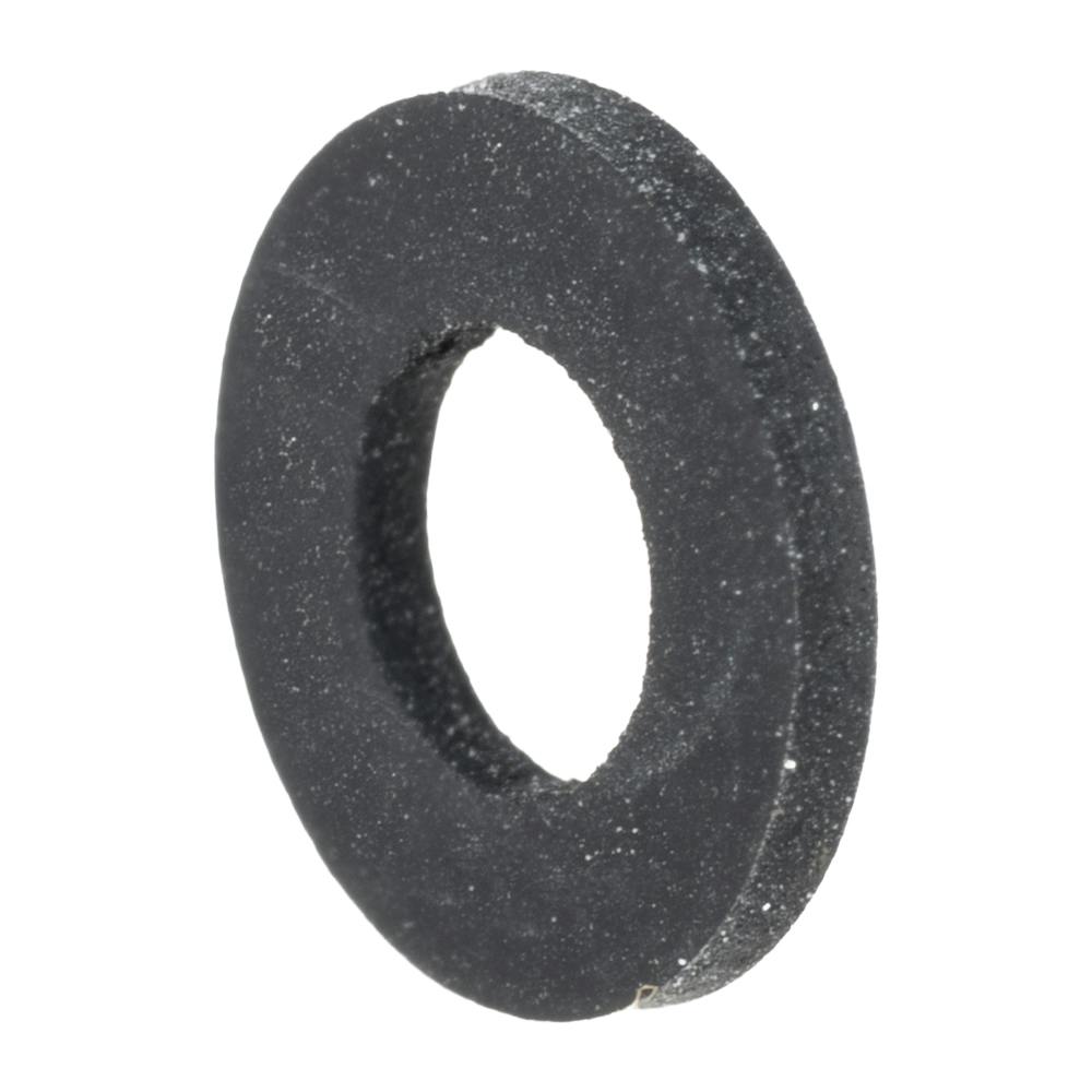 0.12" ID x 0.25" OD x 0.031" Thick Black Neoprene Flat Washer for #6 Screw Size - Package of 100