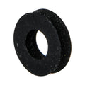0.17" ID x 0.375" OD x 0.093" Thick Black Neoprene Flat Washer for #10 Screw Size - Package of 100