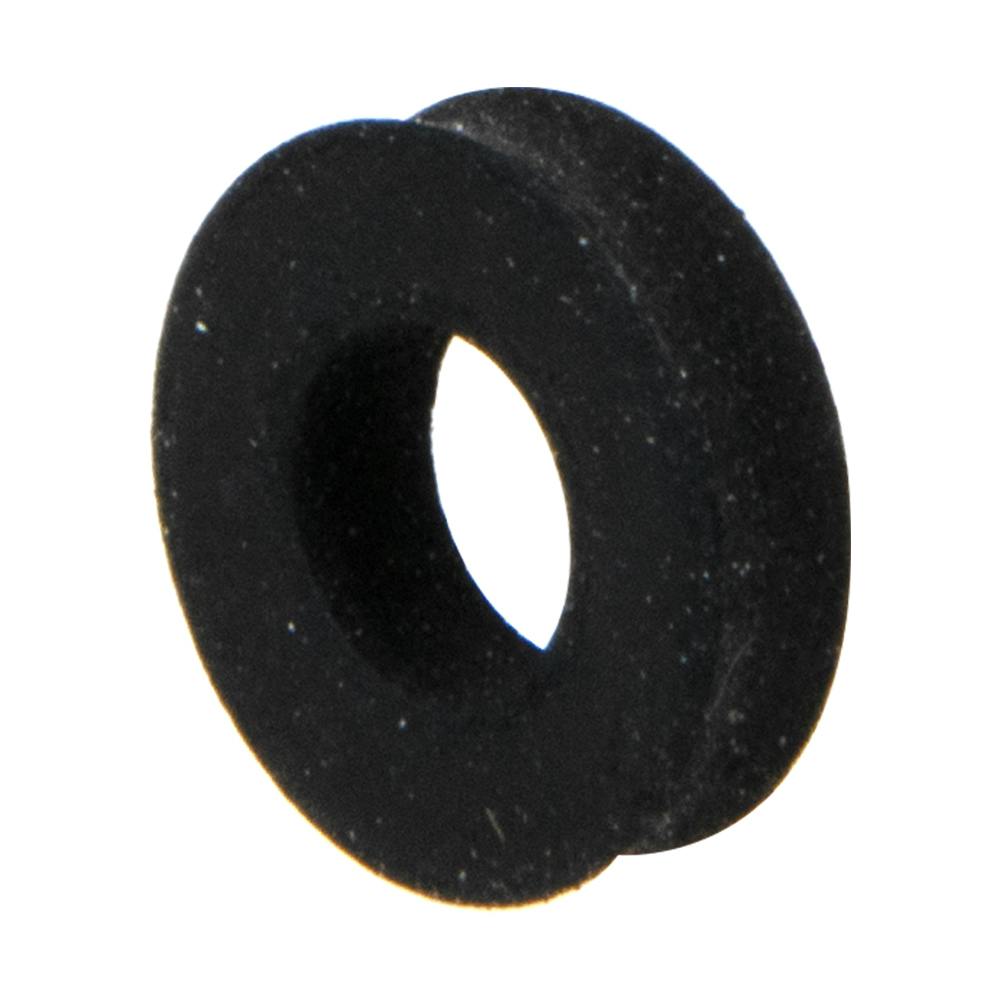 0.23" ID x 0.5" OD x 0.125" Thick Black Neoprene Flat Washer for #14 Screw Size - Package of 100