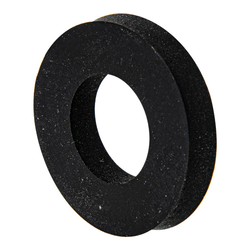 0.74" ID x 1.5" OD x 0.25" Thick Black Neoprene Flat Washer for 3/4" Screw Size - Package of 100