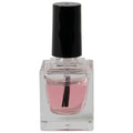 1/4 oz. Clear Square Glass Bottle with 13/415 Black Torino Cap & Flat Lacquer Brush Insert with S Core