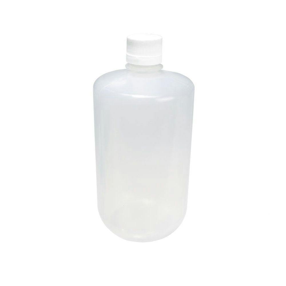 2000mL Narrow Mouth Natural Polypropylene Reagent Bottle with 38/430 HDPE Cap - Case of 6