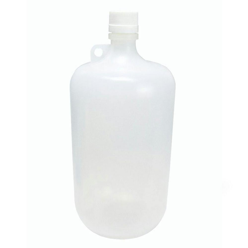 4000mL Narrow Mouth Natural Polypropylene Reagent Bottle with 38/430 HDPE Cap - Case of 6