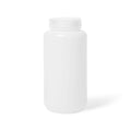 1000mL Wide Mouth Natural HDPE Reagent Bottle with 63/415 Polypropylene Cap - Case of 50