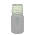 15mL Narrow Mouth Natural Polypropylene Reagent Bottle with 20/415 Polypropylene Cap - Case of 1000