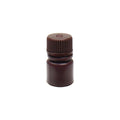 8mL Narrow Mouth Amber HDPE Reagent Bottle with 20/415 Polypropylene Cap - Package of 72
