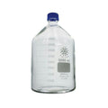 5000mL Clear Glass Round Media Storage Bottle with GL45 Cap
