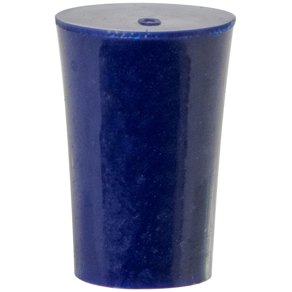 Size 0 Solid Blue Silicone Stopper - Package of 12