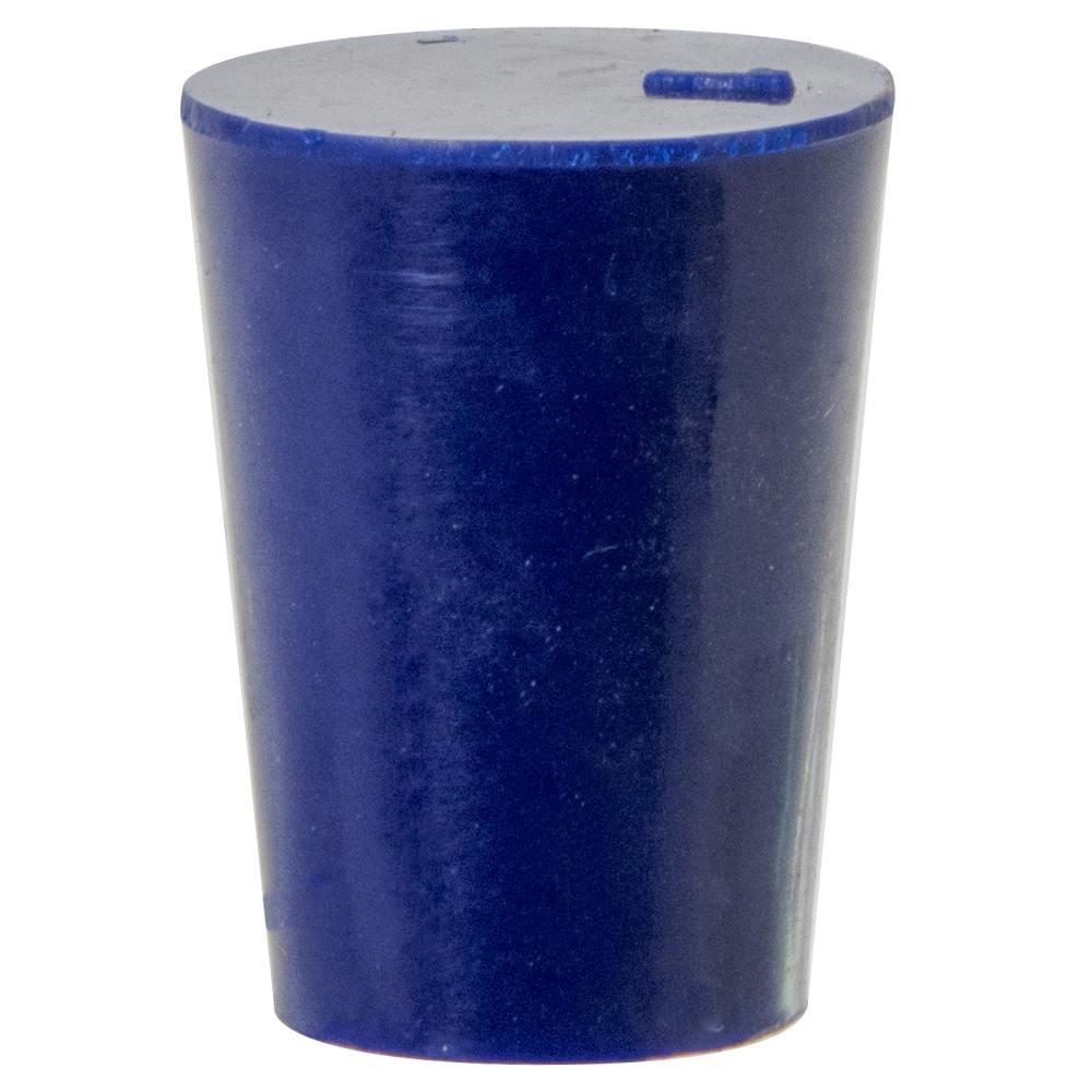 Size 1 Solid Blue Silicone Stopper - Package of 12