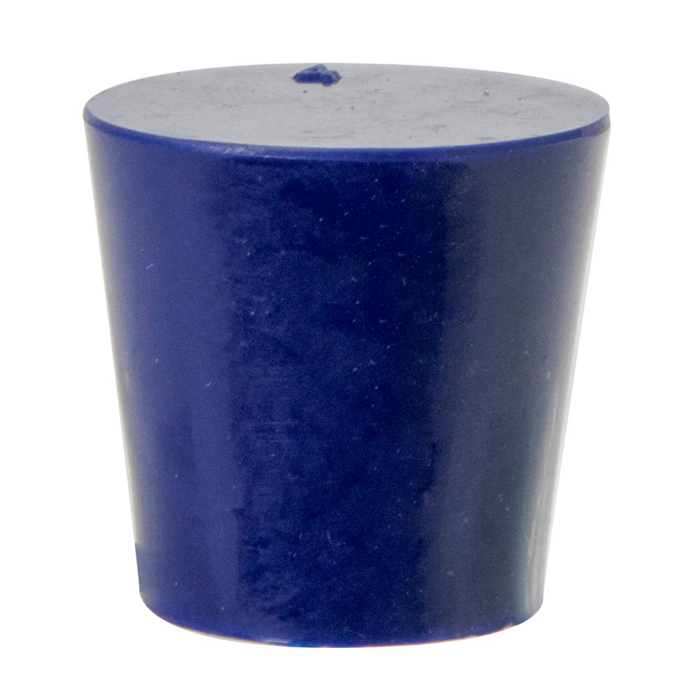 Size 4 Solid Blue Silicone Stopper - Package of 12