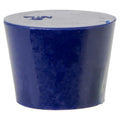 Size 6-1/2 Solid Blue Silicone Stopper - Package of 12