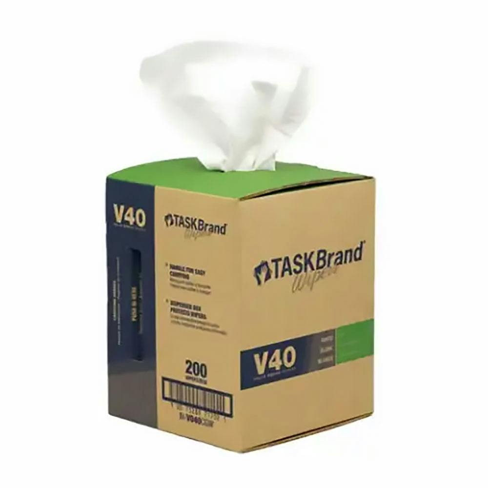 10" W x 11-1/2" L White Heavy-Duty Dry Wipers in Centerfeed Roll Box - Box of 200