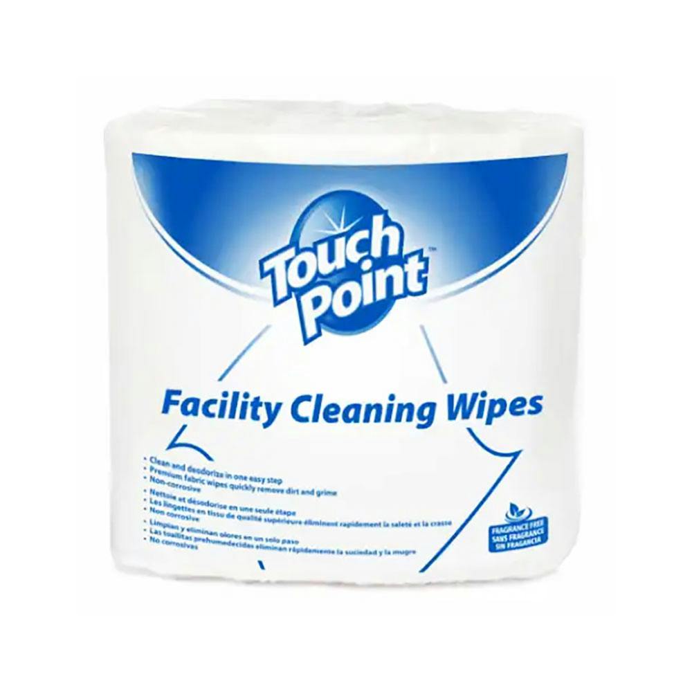 6" W x 8" L Fragrance-Free TouchPoint® Multi-Purpose Facility Cleaning Wipes - Roll of 900