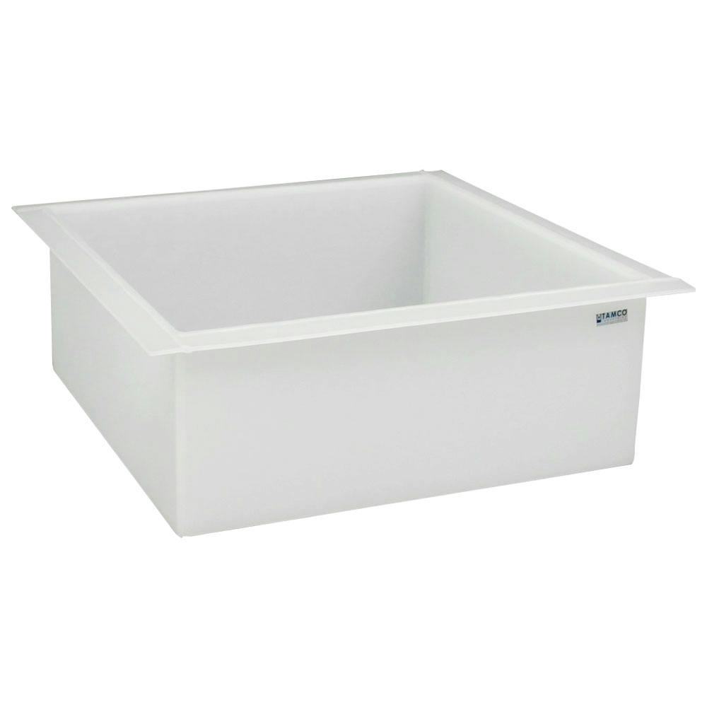 46 Gallon Polypropylene High Temperature Tamco® Tank - 30" L x 30" W x 12" Hgt.