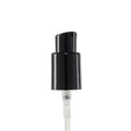 18/415 Black Polypropylene Denali Treatment Pump with Tall Smooth Collar & 3.31" (84mm) Dip Tube