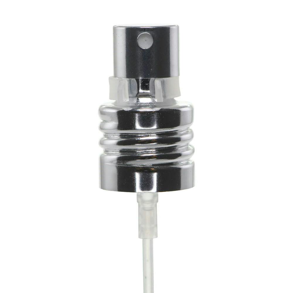 18/415 Silver Metal Finger Sprayer with Swirl Collar & 7" (177.8mm) Dip Tube