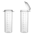 50mL Natural Polypropylene Sterile Flip-Top Vial with Hinged Lid - Case of 500