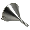 9.84" Top Dia. Stainless Steel Funnel with Handle & 0.79" OD Spout
