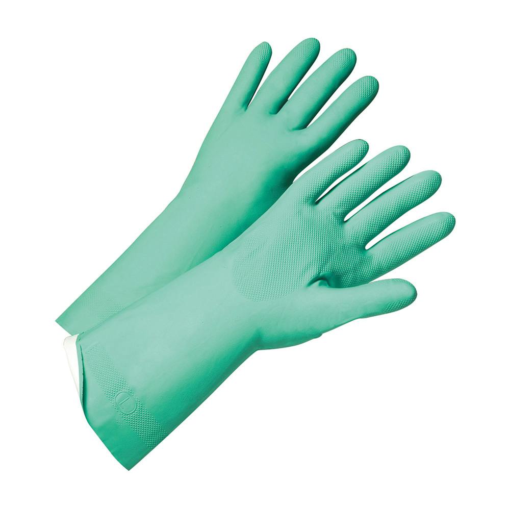 Size 8 Flock Lined Premium Nitrile Gloves 18 Mil