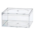 Clear Polystyrene Box with Flat Top Lid - 4" L x 4" W x 2" Hgt. (Case of 16)