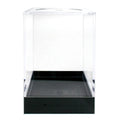 Clear Polystyrene Showcase Box with Black Pedestal - 2-5/16" L x 2-5/16" W x 3-3/8" Hgt. (Case of 15)