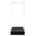 Clear Polystyrene Showcase Box with Black Pedestal - 2-5/16" L x 2-5/16" W x 5-5/16" Hgt. (Case of 15)