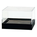 Clear Polystyrene Showcase Box with Black Pedestal - 4" L x 4" W x 2-7/16" Hgt. (Case of 16)