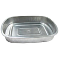 70 oz. Silver Foil Rectangular Smooth Wall Food Container with Clear PET Dome Lid - Case of 50