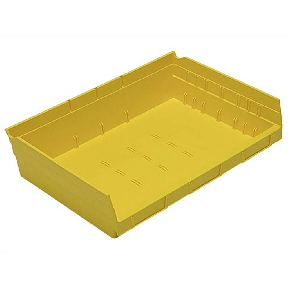 Yellow Quantum® Extra-Wide Shelf Bin - 11-5/8" L x 16-1/2" W x 4" Hgt.