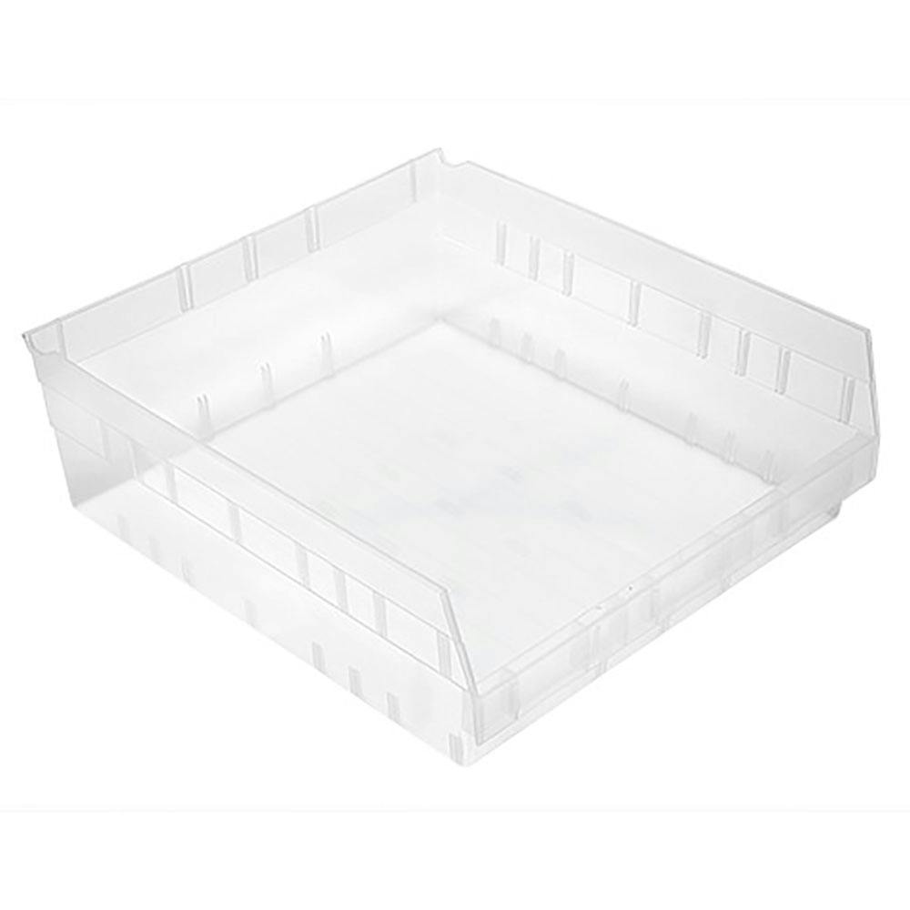 Clear Quantum® Extra-Wide Shelf Bin - 17-7/8" L x 16-1/2" W x 6" Hgt.