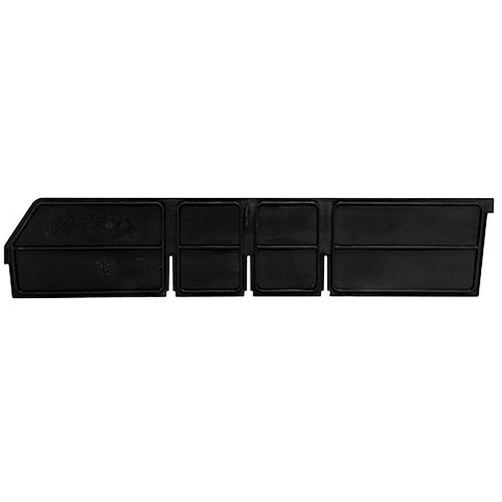 Black Length Dividers for 17-7/8" L x 4" Hgt. Quantum® Extra-Wide Shelf Bins - Package of 6