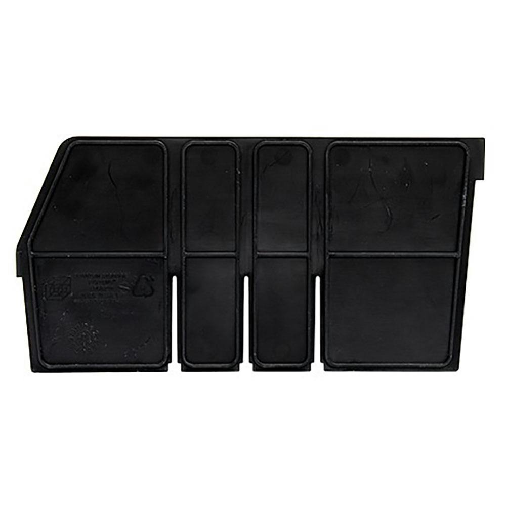 Black Length Dividers for 11-5/8" L x 6" Hgt. Quantum® Extra-Wide Shelf Bins - Package of 6