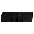 Black Length Dividers for 17-7/8" L x 6" Hgt. Quantum® Extra-Wide Shelf Bins - Package of 6