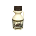 1/2 Pint (8 oz.) Tan HDPE Printed Cruchon Round Maple Syrup Jug with Handle & 38mm Brown Ribbed Tamper-Evident Cap