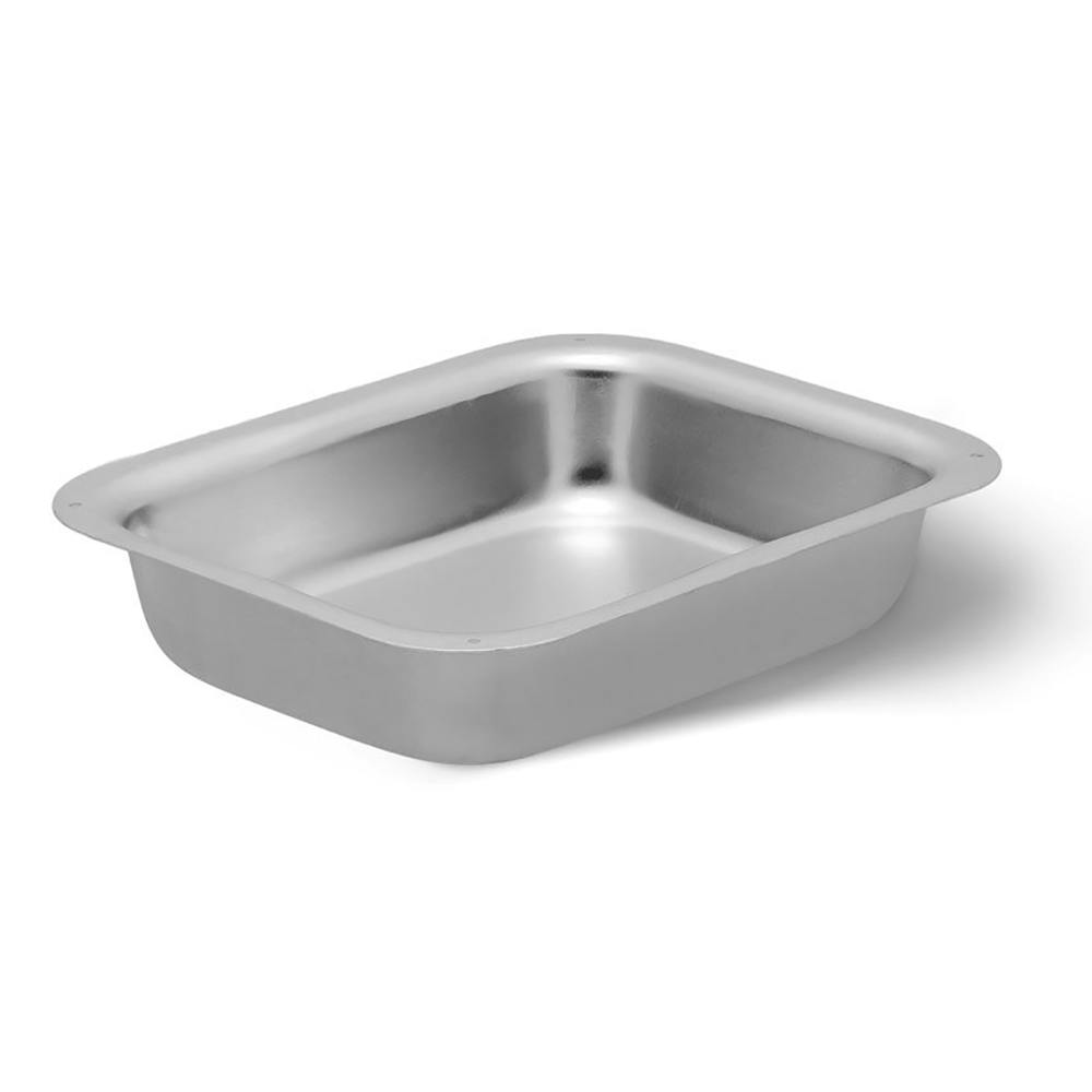 8" L x 6" W x 2" Hgt. Aluminum Dissecting Tray without Wax