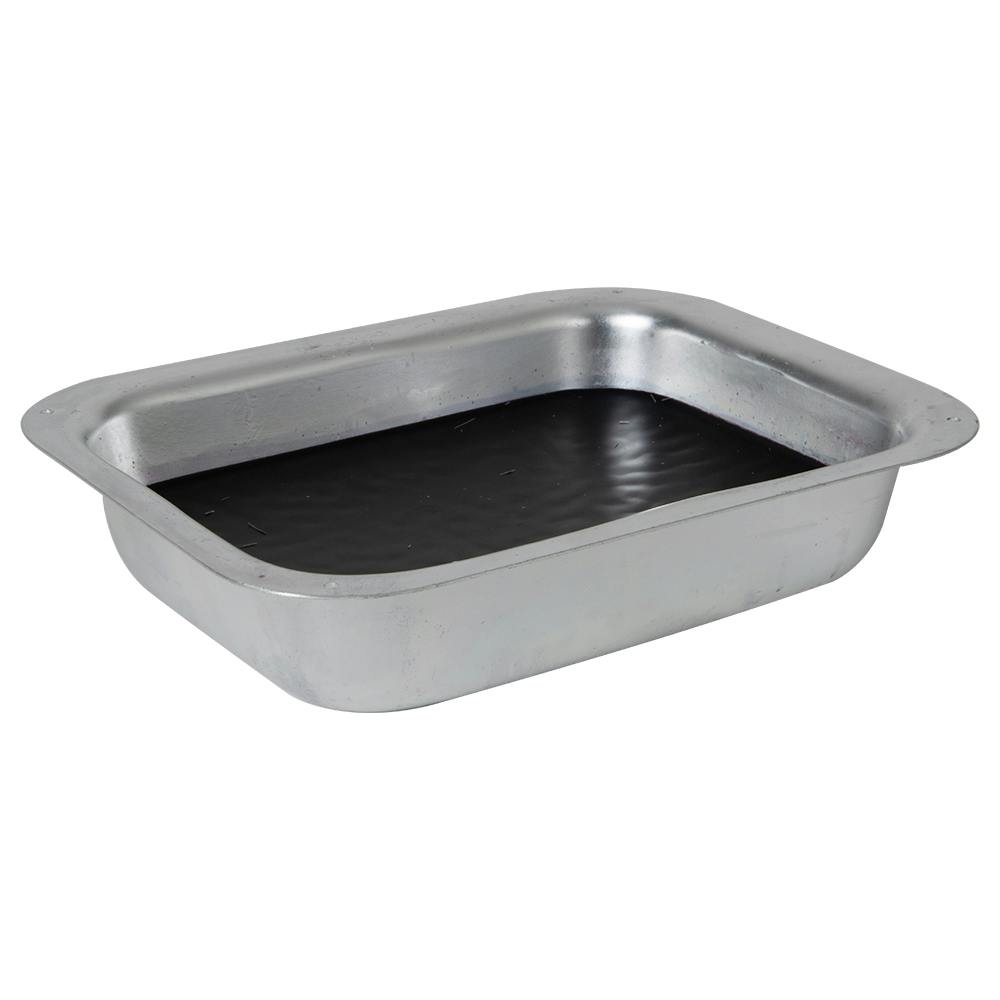 8" L x 6" W x 2" Hgt. Aluminum Dissecting Tray with Black Wax