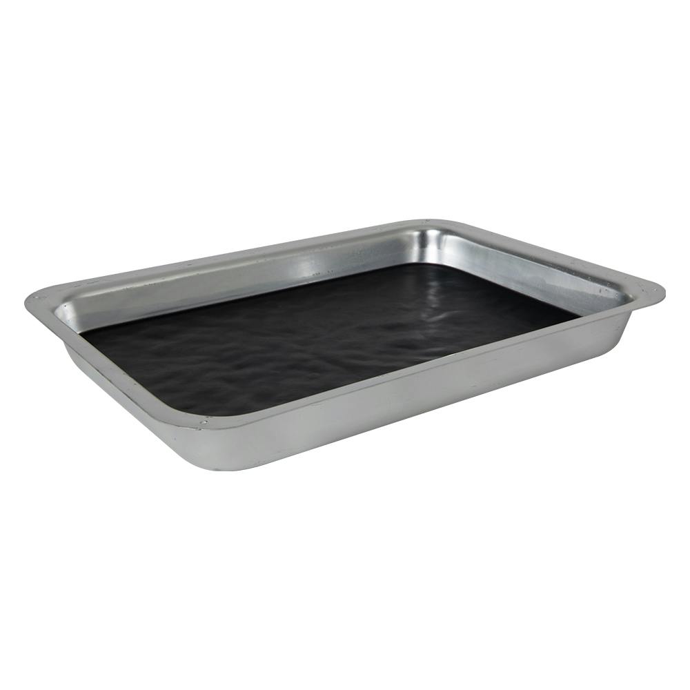 14" L x 10" W x 2" Hgt. Aluminum Dissecting Tray with Black Wax