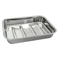 8" L x 6" W x 2" Hgt. Stainless Steel Dissecting Tray without Wax