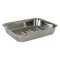 10" L x 8" W x 2" Hgt. Stainless Steel Dissecting Tray without Wax