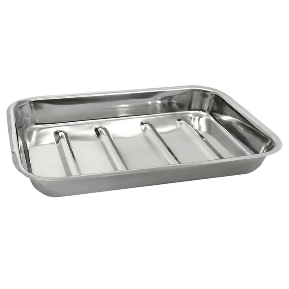 15" L x 12" W x 2" Hgt. Stainless Steel Dissecting Tray without Wax