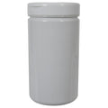 32 oz. White PET Straight-Sided Round Jar with 89/400 White Snap-Top Cap