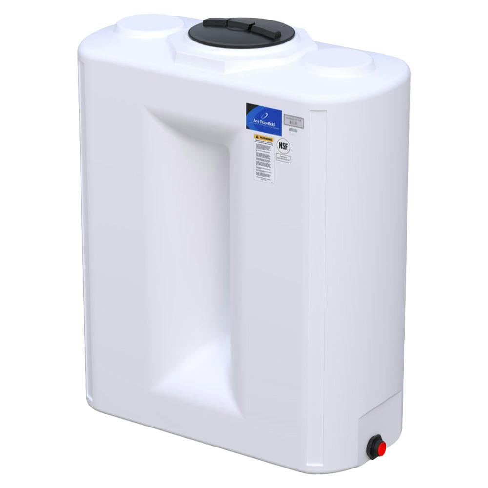400 Gallon White Free Standing Water Tank 60" L x 29" W x 74" Hgt.