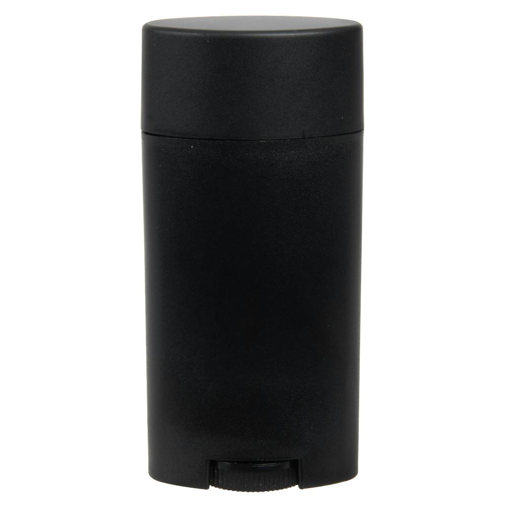 2.65 oz. Traditional Black Bottom Fill Deodorant Container with Cap