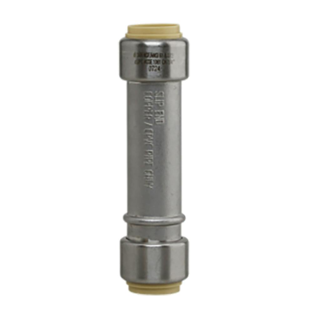 1/2" Push-Fit x 1/2" Push-Fit Stainless Steel Repair Coupling