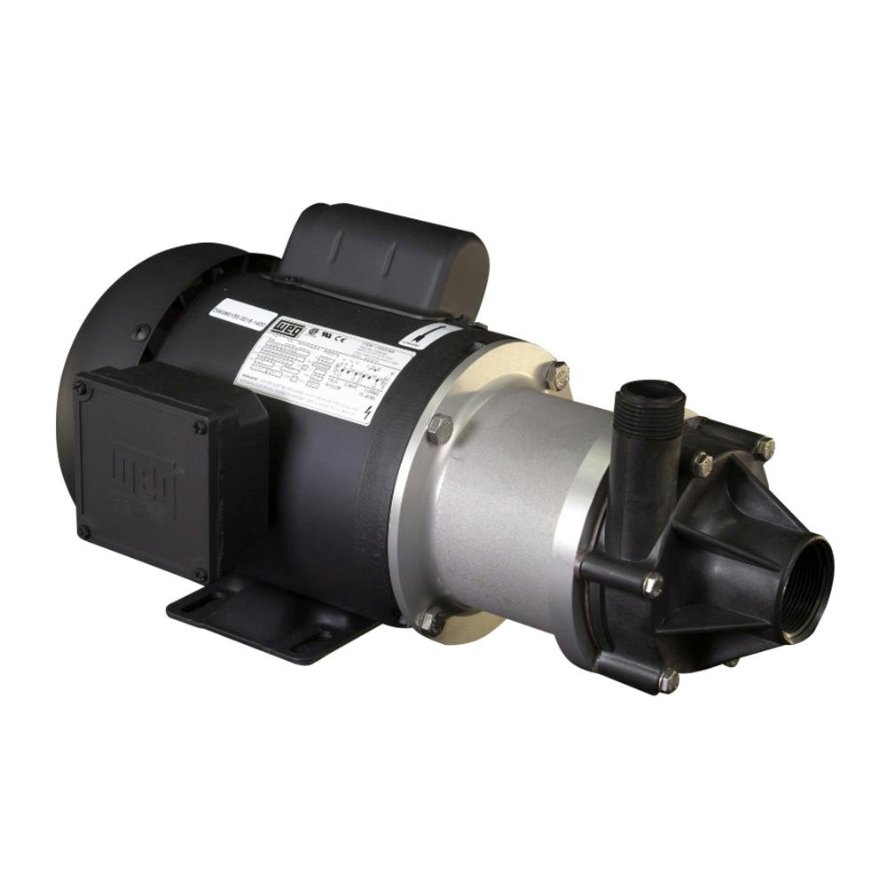 TE-7R-MD March® Magnetic Drive Polypropylene/Ryton® Pump with 3/4 HP, 230/460v, 1 TEFC Motor