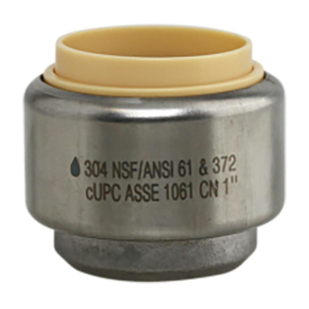 1" Push-Fit Stainless Steel Cap