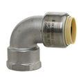1/2" Push-Fit x 1/2" FPT Stainless Steel Female 90° Elbow